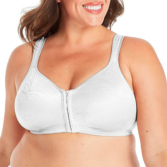 Playtex Front Close Wirefree Back Support White 36C