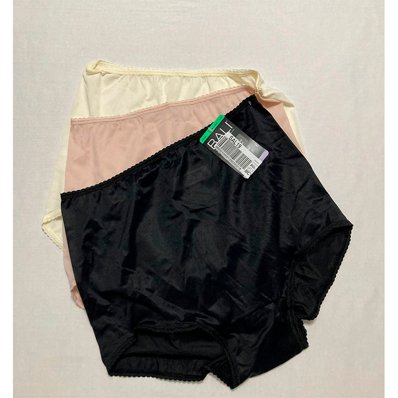 Bali Underwear Skimp Skamp Brief Panties Full Coverage 3-Pack Multicolor XL
