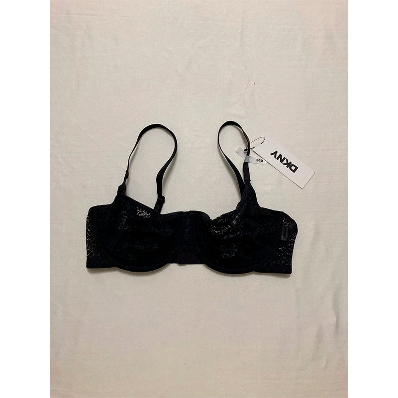 DKNY Modern Lace Unlined Demi Bra Black 34D