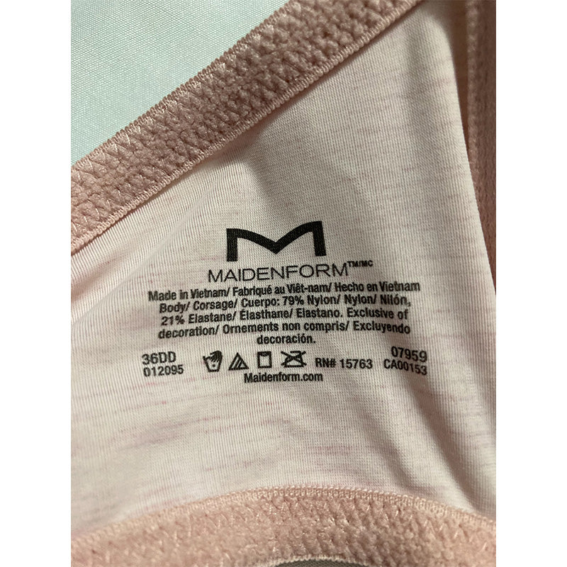Maidenform One Fab Fit T-Shirt Bra Bra, -pink heather print 36DD