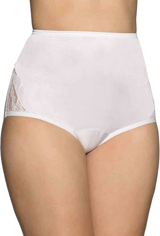 VANITY FAIR High Waisted Underwear STAR WHITE L