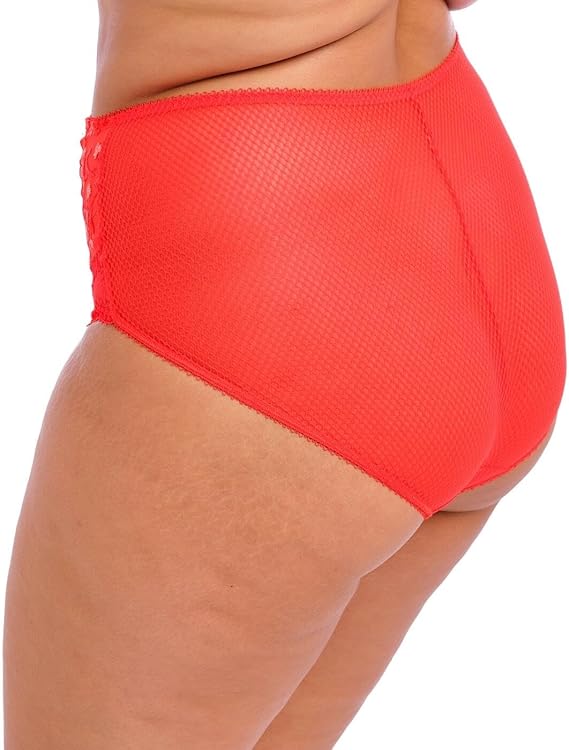 ELOMI Charley Embroidered Full Coverage Brief RED XL