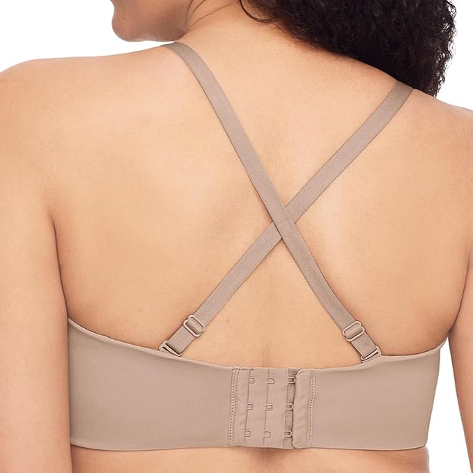 WARNER'S Easy Size Lightly Lined Wireless Strapless Bra TOASTED ALMOND L