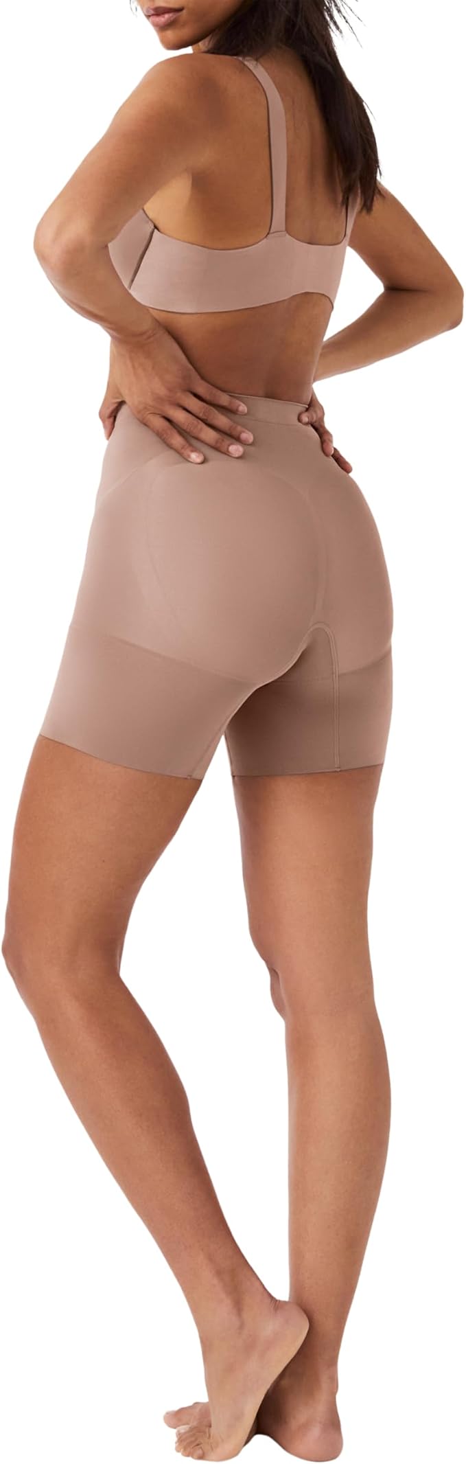 SPANX sculpt OnCore Mid-Thigh Short - Powerful Sculpting Body Shaper CAFÉ XL
