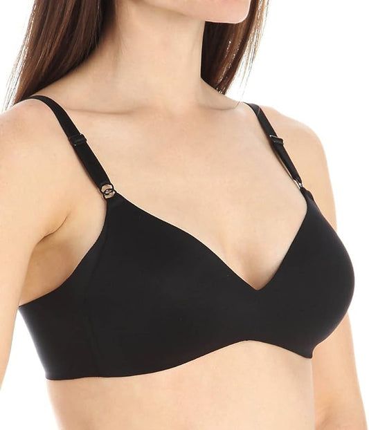 WARNER'S Comfort Wireless Lightly Lined T-Shirt Bra BLACK 38D