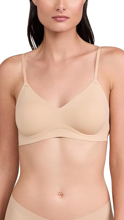 CALVIN KLEIN Invisibles Gel Wire Lightly Lined Bralette BEIGE XS