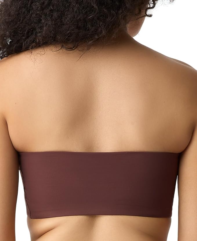 GAPBODY Super Stretch Bandeau Bralette WARM DARK BROWN XS