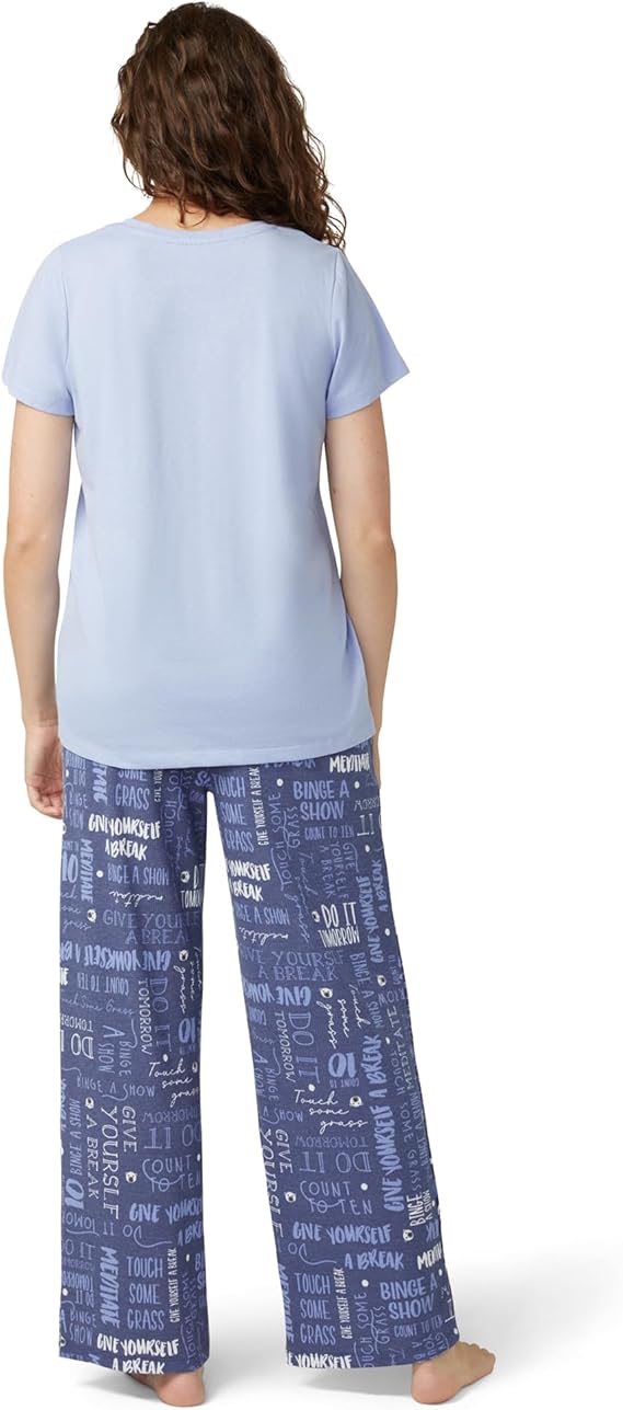 HUE Super Soft Pajama 2 Piece Set BLUE L