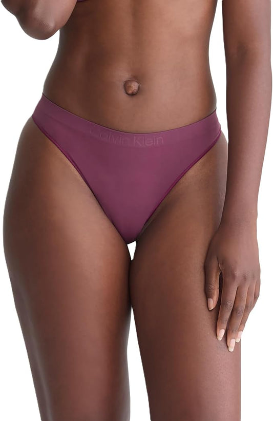 CALVIN KLEIN Bonded Flex Bikini MAUVE WINE L