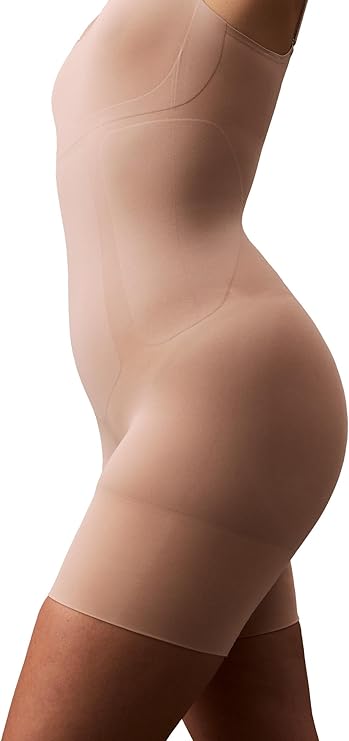 CALVIN KLEIN Shapwear Secure Sculpt Mid-Thigh Bodysuit CEDAR S