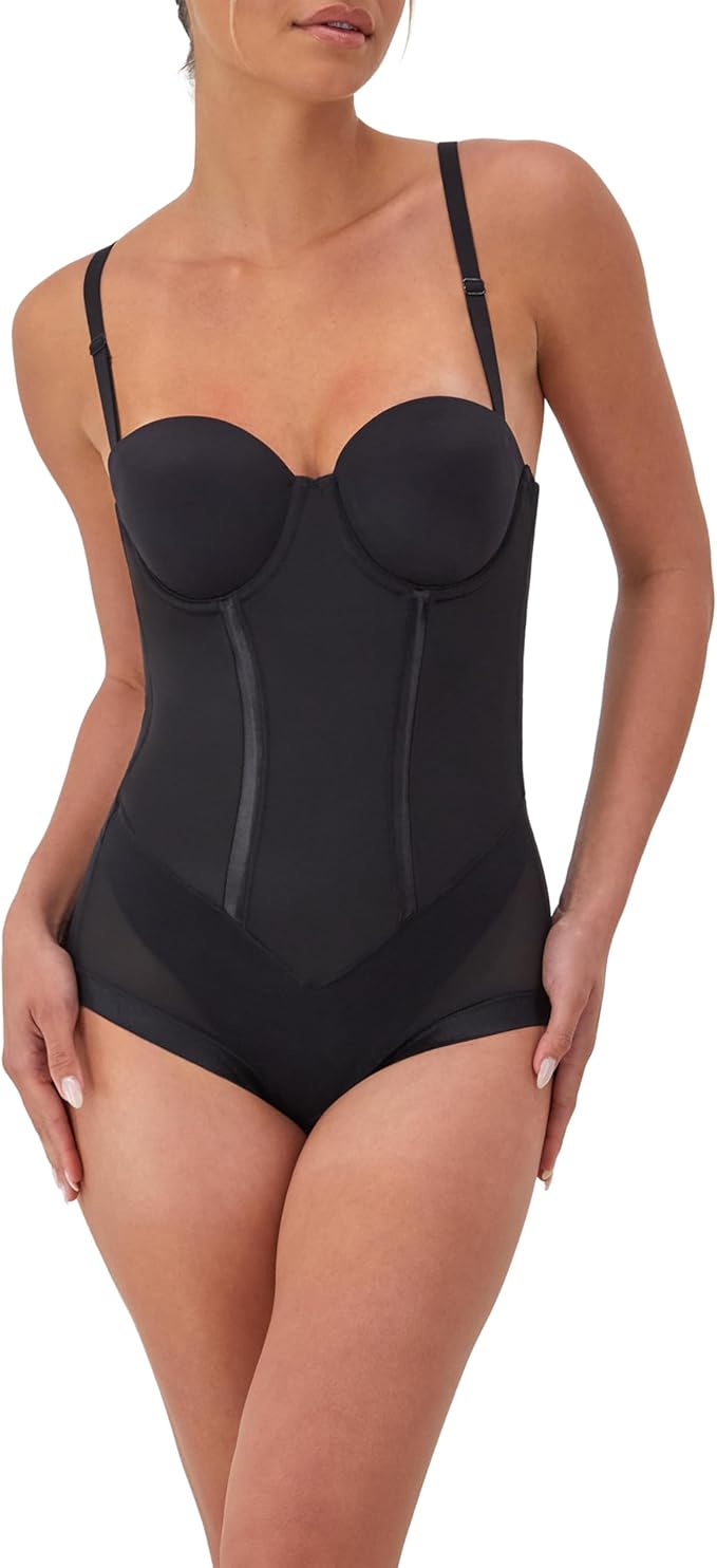 MAIDENFORM Ultra Firm Control Body Shaper BLACK 36DD