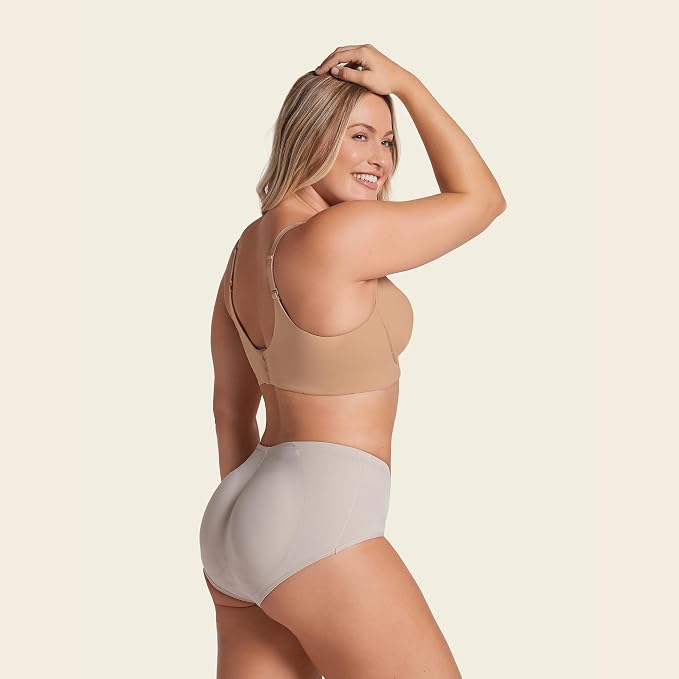 LEONISA Butt Lifting Shapewear Booty Lifting Pantie BEIGE L
