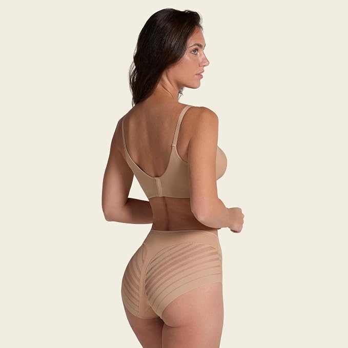 LEONISA High Waisted Invisible Tummy Control Shapewear GOLDEN BEIGE S