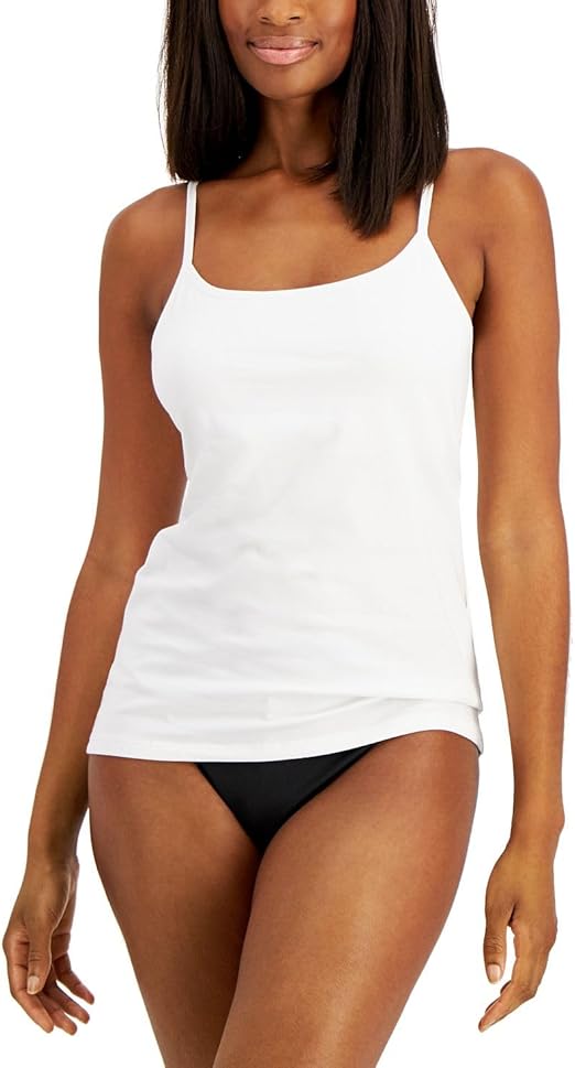 NWD CHARTER CLUB Shelf-Bra Cami Tank WHITE L