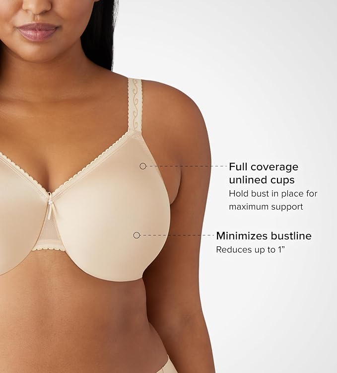 WACOAL Simple Shaping Minimizer Underwire Bra NATURAL 38C
