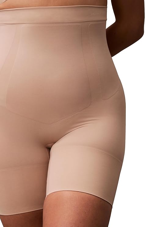 CALVIN KLEIN Shapewear Secure Sculpt High-waist Mid-thigh Short NUDE M