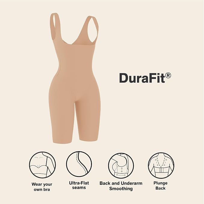 LEONISA Bodysuit Shaper GOLDEN BEIGE L