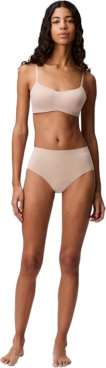 CALVIN KLEIN Liquid Touch Lightly Lined Scoop Neck Bra HONEY ALMOND 34C