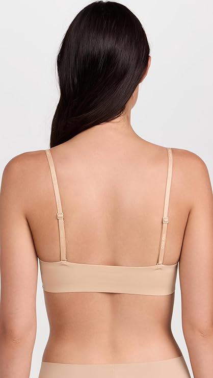 CALVIN KLEIN Invisibles Gel Wire Lightly Lined Bralette BEIGE XS
