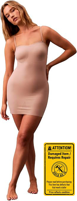 NWD CALVIN KLEIN Shapewear Stay-Put Compression Sculpting Stretch Slip CEDAR S
