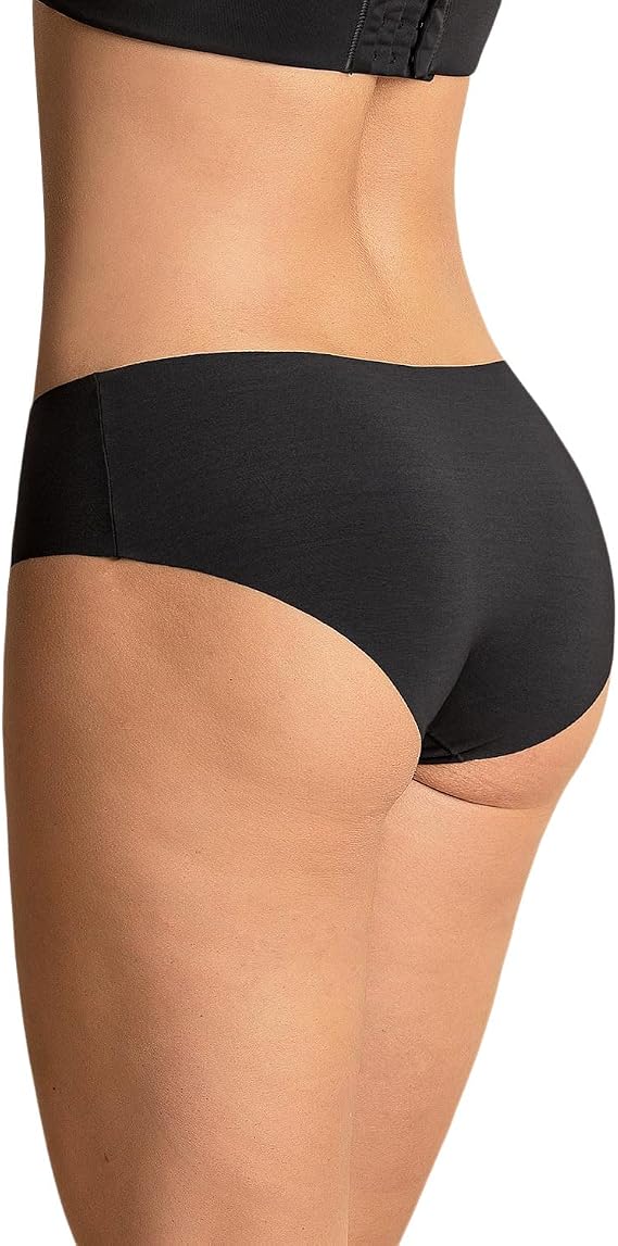 LEONISA Seamless Hipster Panties BLACK L