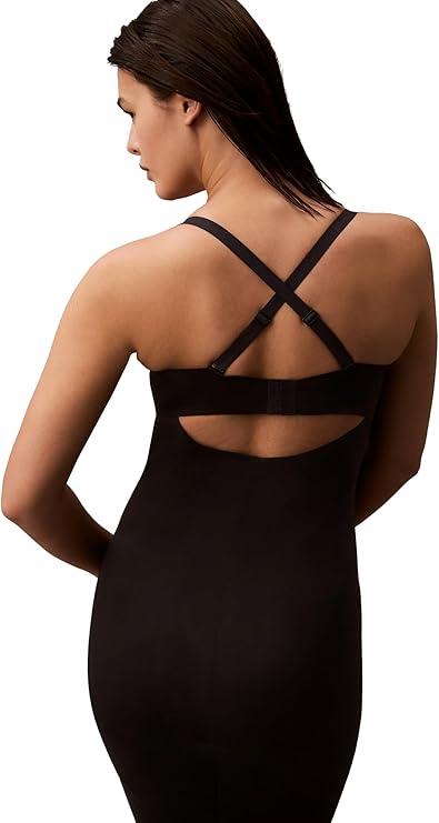 CALVIN KLEIN Shapewear Stay-Put Compression Sculpting Stretch Slip BLACK XL