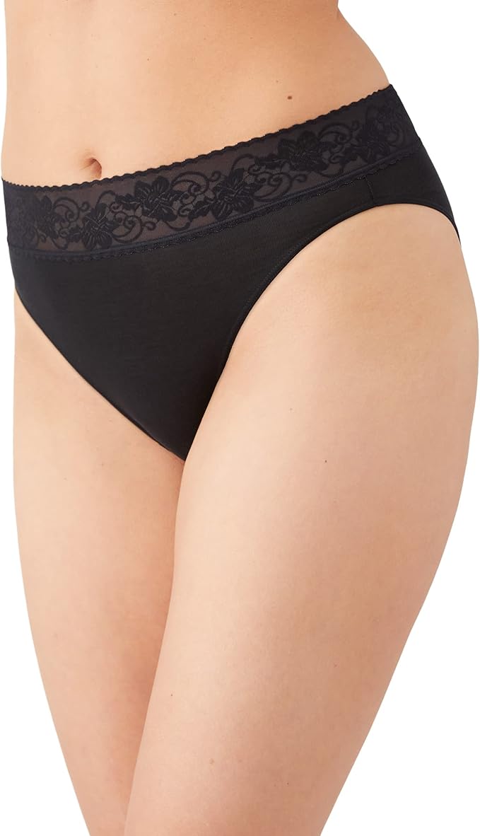 WACOAL Comfort Touch Hi Cut Brief Panty BLACK L