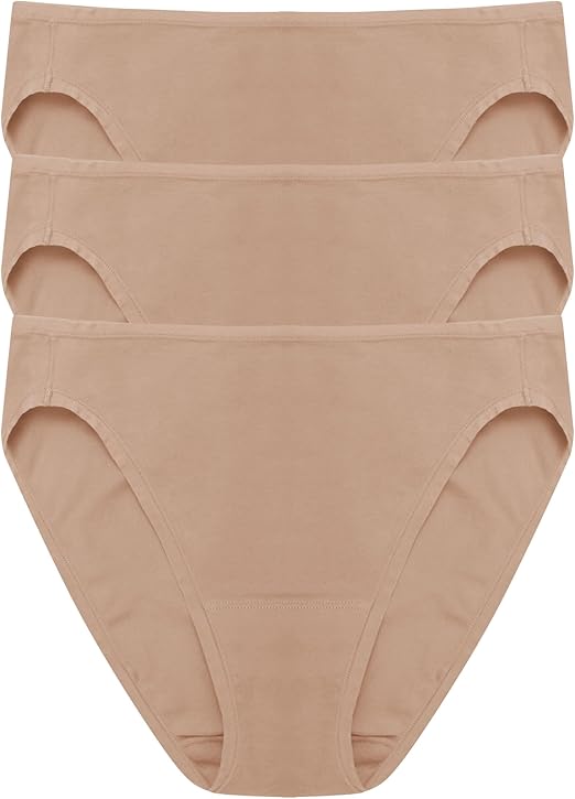 NATORI Bliss Bare Cotton Bikini 3-pack BEIGE M