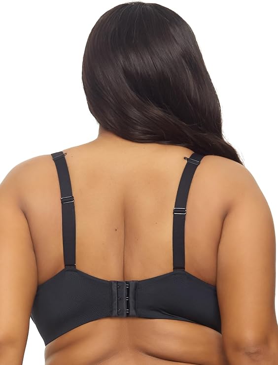 FELINA Versafit Breathable T-Shirt Bra Seamless Demi Coverage BLACK 32G