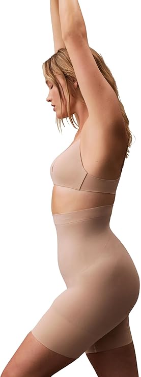 CALVIN KLEIN Shapewear Secure Sculpt High-waist Mid-thigh Short NUDE M