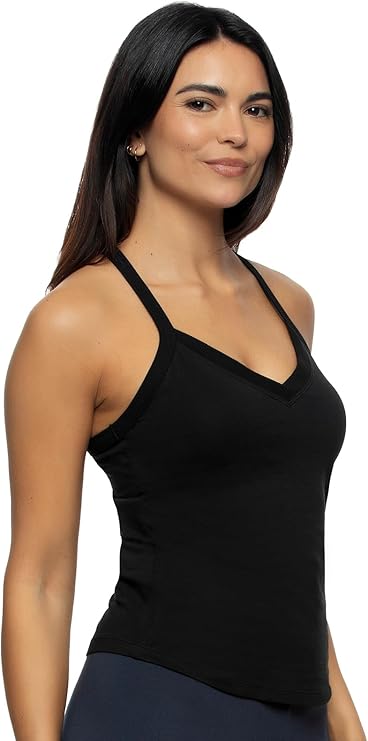 FELINA Pima Cotton Racerback BLACK M
