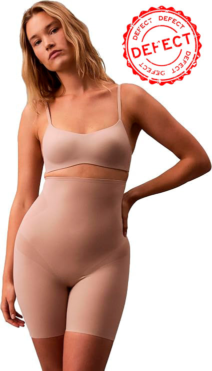 NWD CALVIN KLEIN Shapewear Stay-put Stretch High-waist Mid-thigh Short CEDAR S