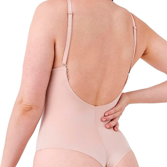 NWD SPANX shape Suit Low Back Comfortable Medium Compression BEIGE L