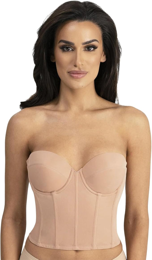 DOMINIQUE Brie Backless Strapless Bridal Bra MOCHA