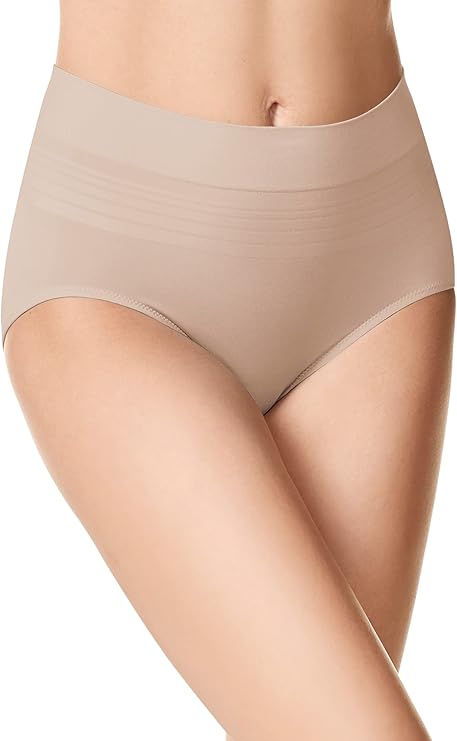 WARNER'S No Pinching No Problems Seamless Brief Underwear BEIGE L