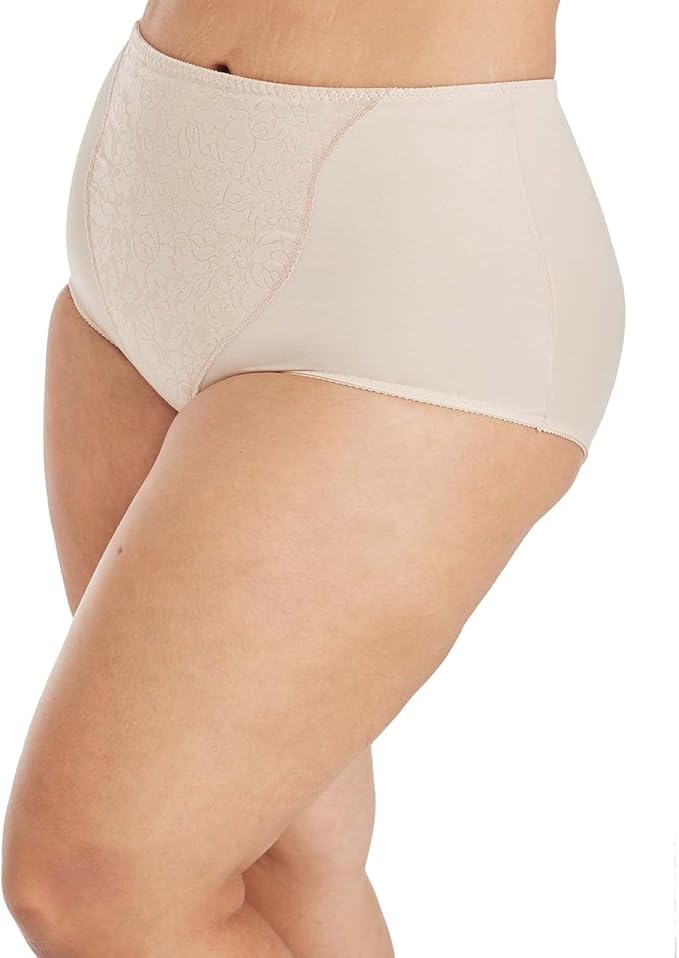 BALI Shapewear Double Support Light Control Brief SOFT TAUPE 2XL