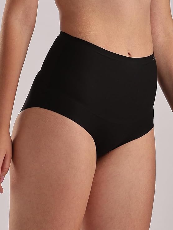 CALVIN KLEIN Shapewear Second Skin Smoothing High-waist Brief BLACK L