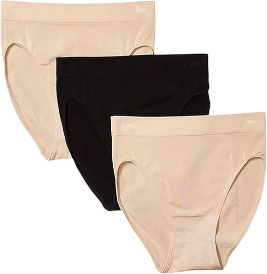 WACOAL B-Smooth 3 Pre-Pack Hi-Cut Brief Pant ASSORTED M