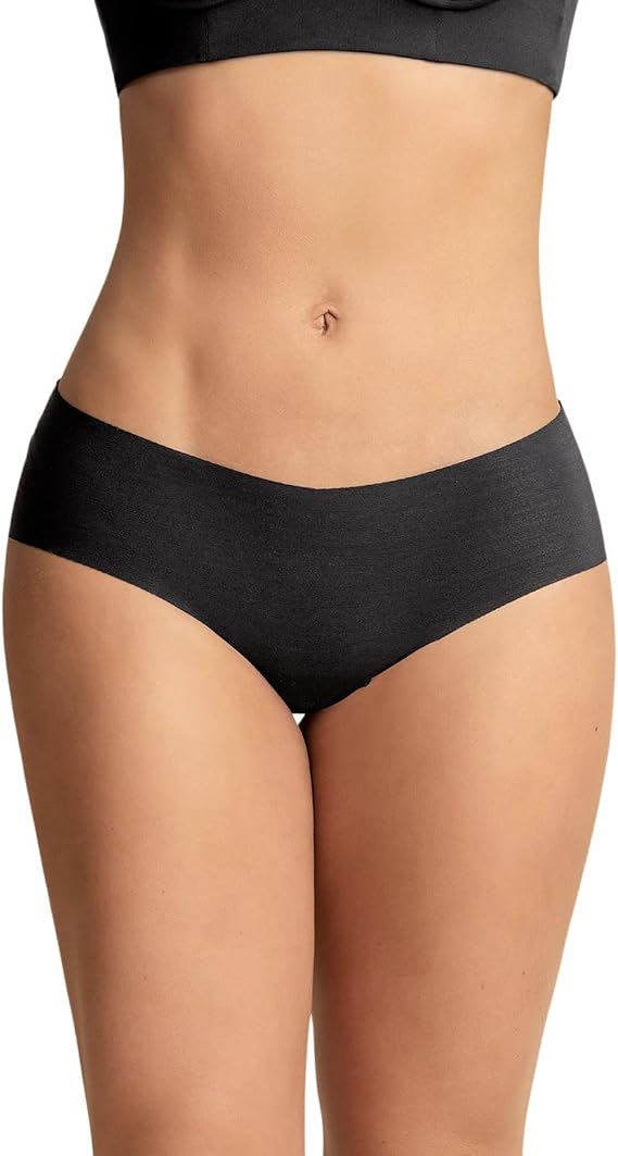 LEONISA Seamless Hipster Panties BLACK L