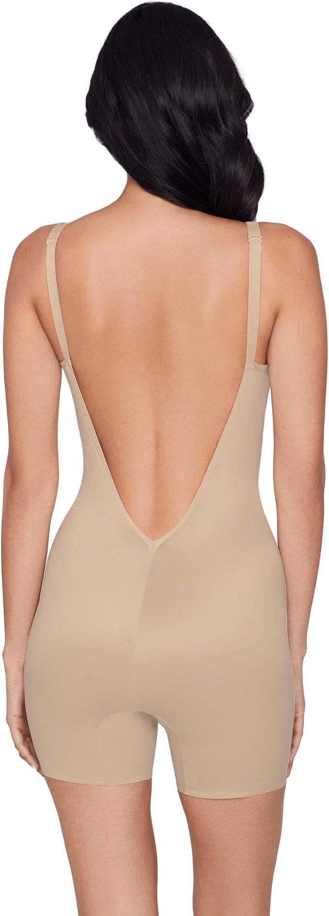 MIRACLESUIT Firm Control Low Back All-in-one Bike Shorts BEIGE L