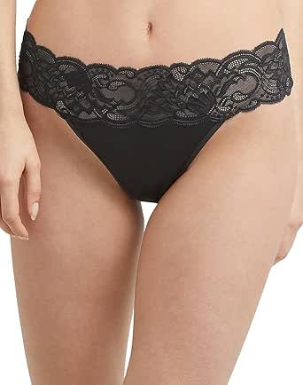 MAIDENFORM Comfort Devotion Lace Thong Panties BLACK XL