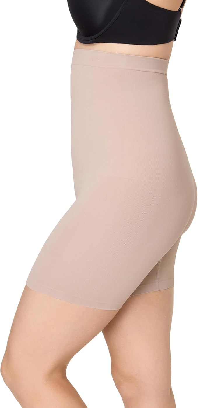 MAIDENFORM Firm Tummy Control Thigh Slimmer Shorts EVENING BLUSH M