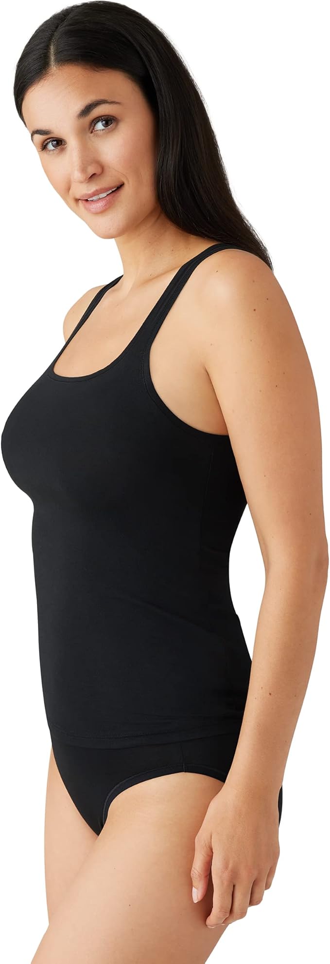 NWD WACOAL Understated Cotton Tank Top BLACK M