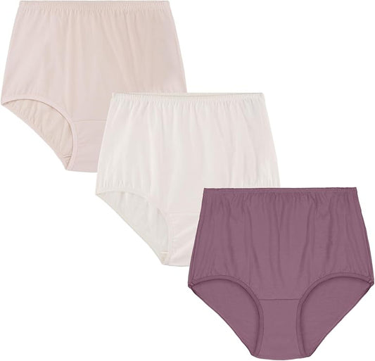 VANITY FAIR High Waisted Underwear Full Coverage Panties-3 Pack MULTICOLOR 10