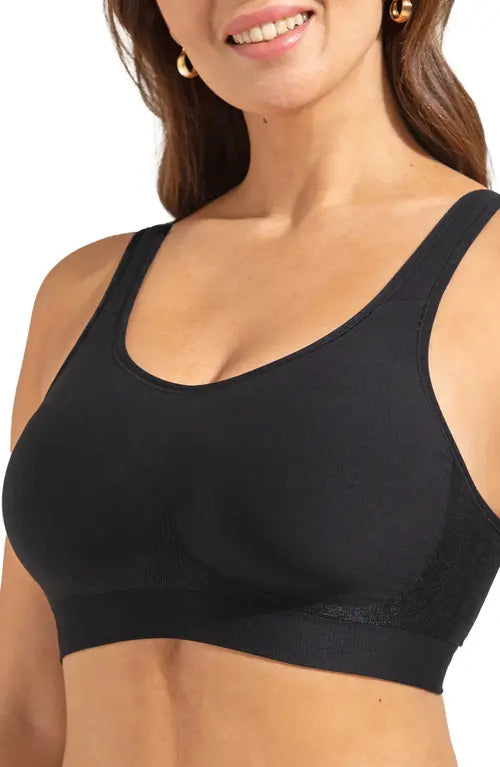 SHAPERMINT Essentials Daily Comfort Wireless Contour Bra BLACK 4XL