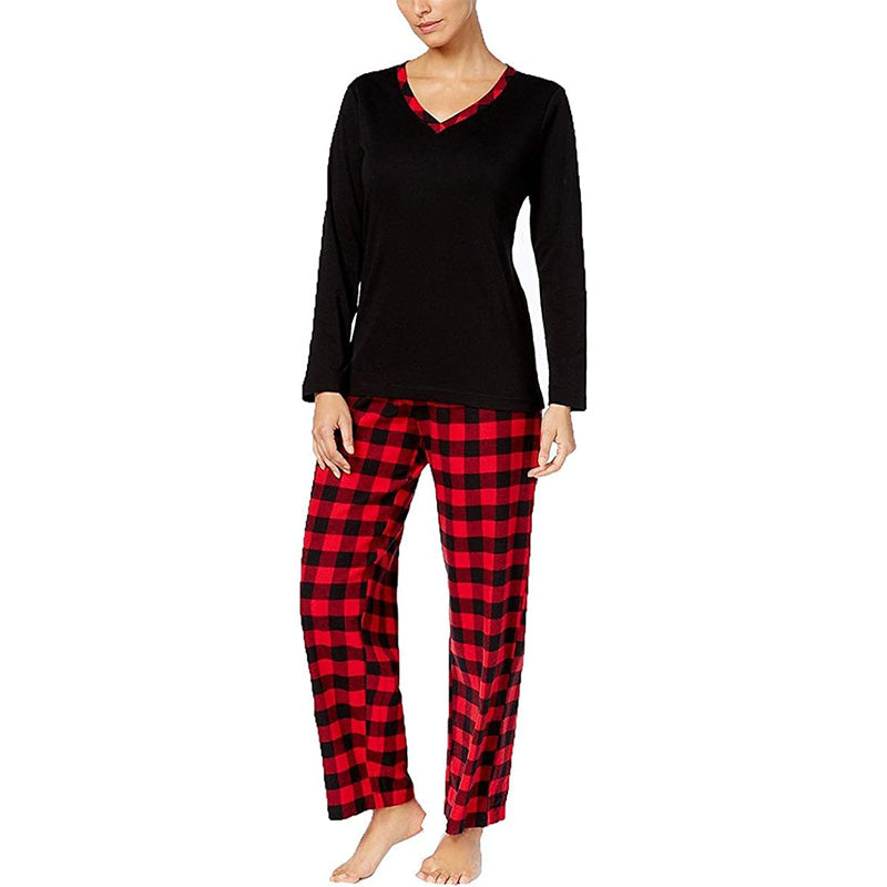 Charter Club Cotton Top/Flannel Bottom Pajama Set Buffalo Check L