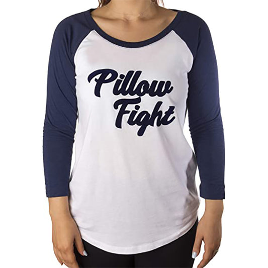 Jenni by Jennifer Moore Raglan-Sleeve Pillow Fight Lounge Top White XS