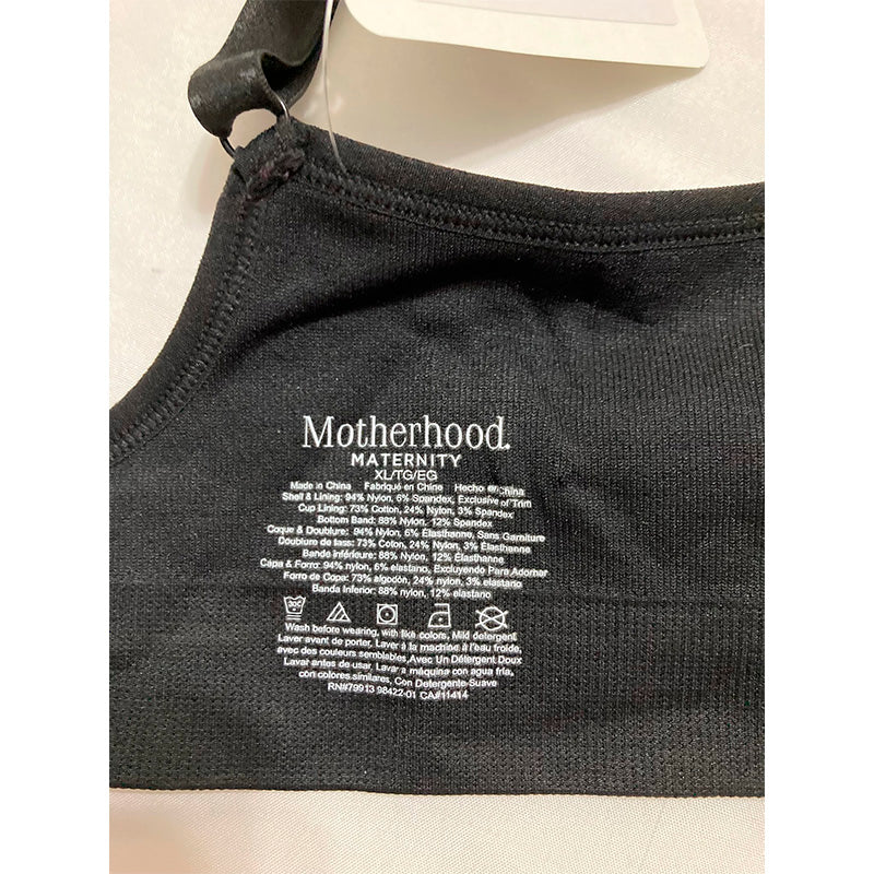 Motherhood Maternity Maternity Seamless Clip Down Nursing Bra Black XL