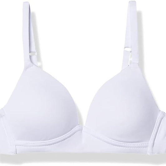 Maidenform Girl Big Girls' Slim Comfort Devotion Wireless Bra White 36A