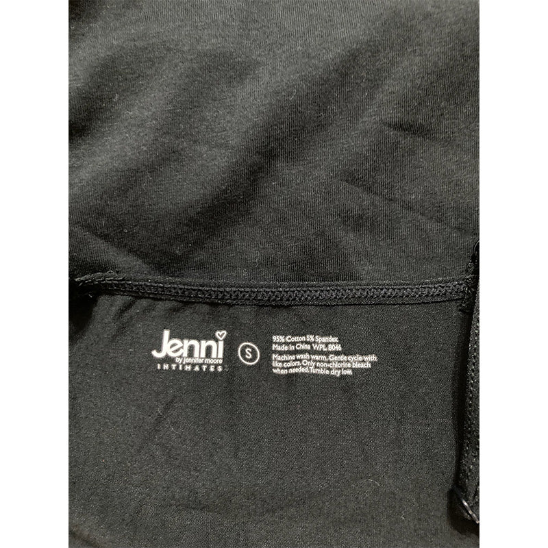 Jenni Intimates Black Cotton Blend Everyday Camisole Black S